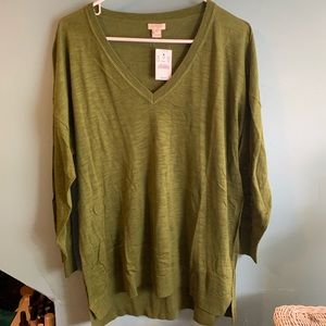 J. Crew Factory Sweaters - J.Crew Factory Slub Cotton VNeck Sweater J. Crew Factory Sweaters - J.Crew Factory Slub Cotton VNeck Sweater